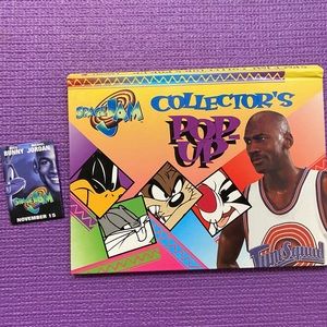 Space Jam pop up book + pin